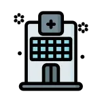 Building Clinic Healthcare Hospital Winter SVG Icon